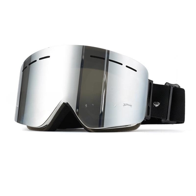 China Ski Goggles UV400 Protection for Snow Skiing, Snowboarding Dual PC Double Mirror Large cylinder of magnet Flexible TPU supplier