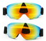 Ski Goggles with UV Protection &amp; Anti-Fog Coating for Clear Vision PC Single Mirror Lens supplier