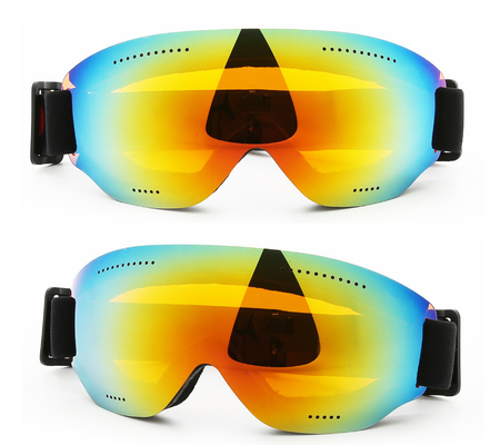 Ski Goggles with UV Protection & Anti-Fog Coating for Clear Vision PC Single Mirror Lens supplier