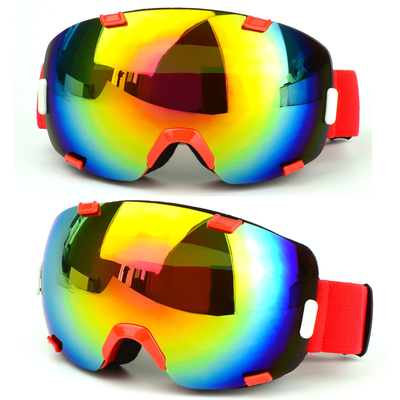 Ski Goggles with UV Protection &amp; Full Face Coverage Double PC Mirror Lens supplier