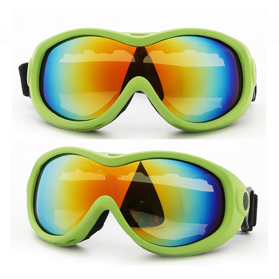 Ski Goggles with UVA &amp; UVB Protection for Outdoor Activities TPE Frame PC Mirror Lens supplier