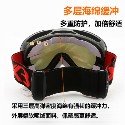 Ski Google PC Mirror Lens block UV snow goggles Easy change for myopia Lens supplier