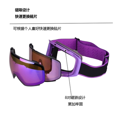 Ski Google PC Mirror Lens snow goggles full frame ski goggles Ski equipment goggles Outdoor double anti-fo supplier