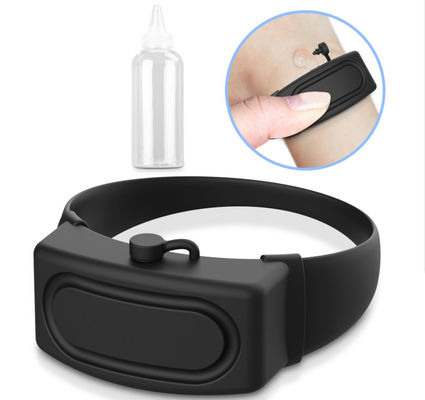 Hand Sanitizer Disinfectant Sub-packing Silicone Bracelet Wristband Hand Dispenser Wearable Hand Sanitizer Dispenser Pum supplier