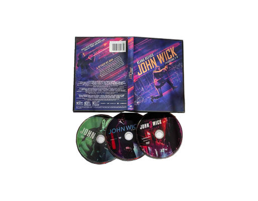 Custom DVD Box Sets America Movie  The Complete Series John Wick 1-3 3dvd supplier