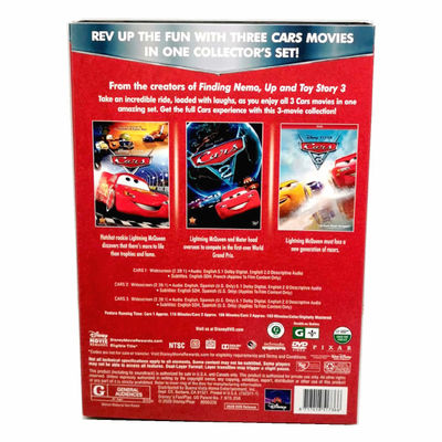 Custom DVD Box Sets America Movie  The Complete Series Cars 1-3 3 Movie DVD Collection 3 Disc supplier